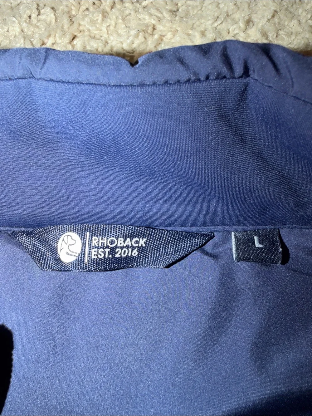Rhoback Fulton Hybrid Jacket Men’s L Navy Golf Performance